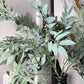 Azore Faux Frosted Green Silk Stem Leaf 2 Branches
