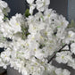 Sienna White Cream Silk Cherry Blossom Flower Set of 3 Branches Pack 40'' Inches