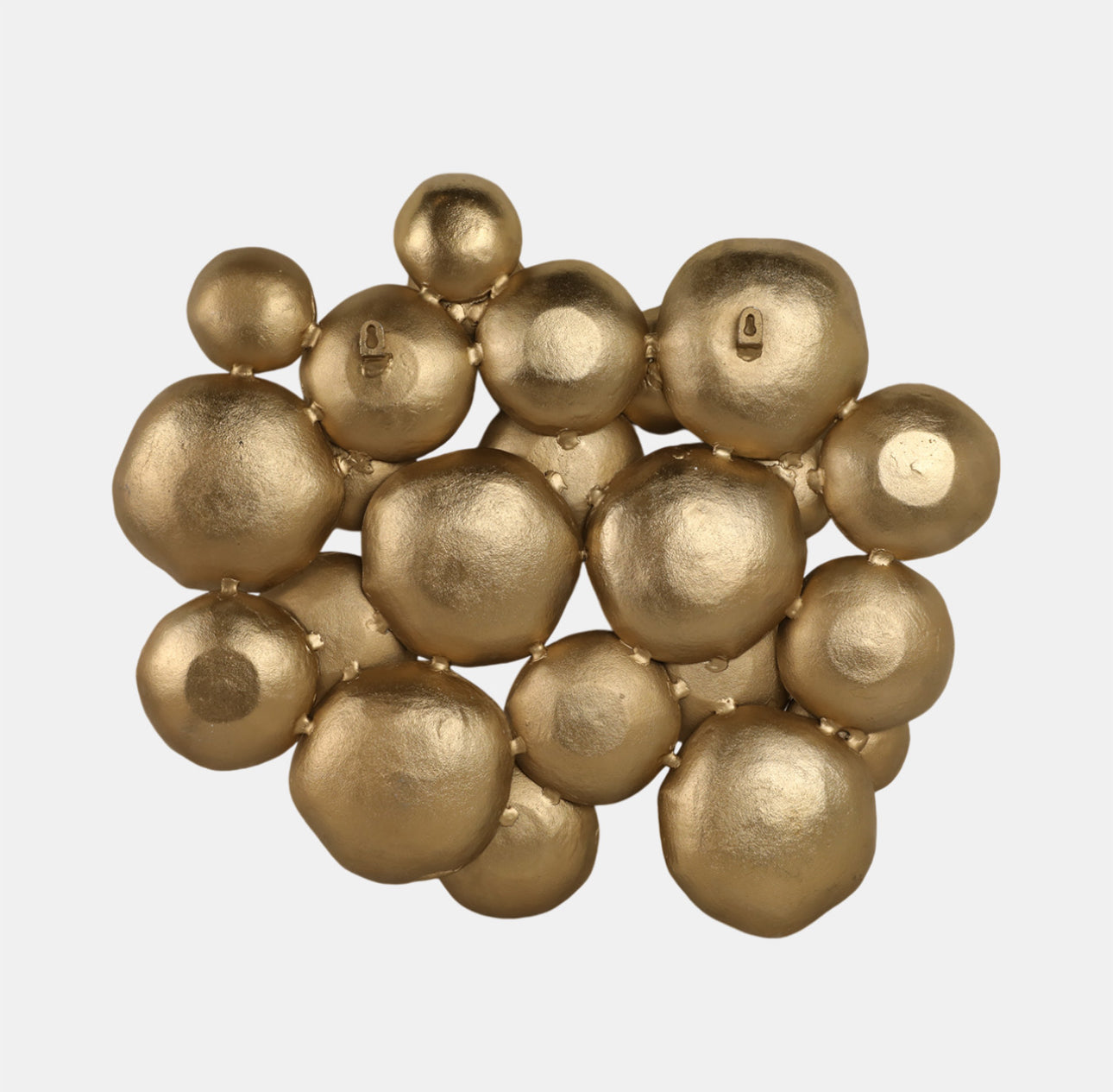 White and Gold Metal Modern Wall Decor