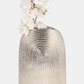 Sage Gold Modern Minimalist Aluminum Arch Vase 11''