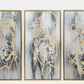 Modern Abstract Canvas Multi On Gold Frame Set of 3