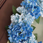 Capri Luxury Mixed Blue Silk Large Hydrangea Wreath, 22 In Indoor outdoor use