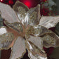 Rose Gold Poinsettia with Glitter