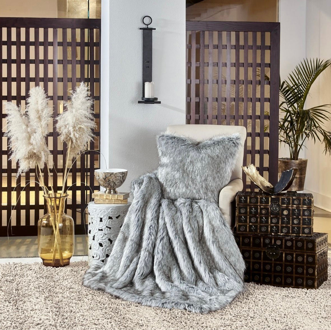 ASPEN FAUX FUR THROW deals